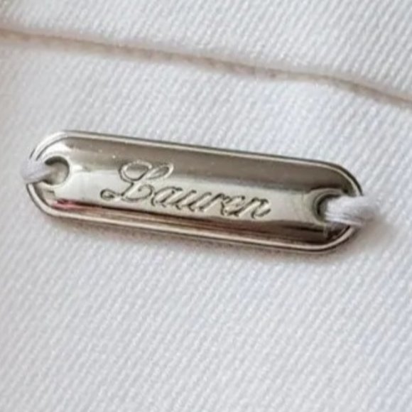 RALPH LAUREN PROVENCE WHITE STRETCH PANTS - Picture 4 of 9